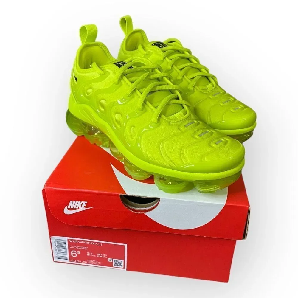 Nike Air VaporMax Plus Running Shoes Atomic Green DX1784-300 Womens size 6.5
